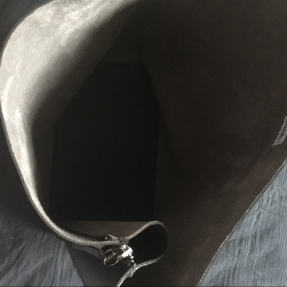 Black faux leather handbag - Picture 3 of 4